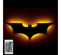 Puzzlos LED Wall Light with Remote Control Batman Colorful Projection Night Light for Bedroom KTV Corridor Background Wall Decoration Lighting (USB)