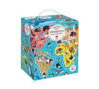Puzzlove Czuczu Animals World Map 60 Pcs Mieredu Puzzle Top