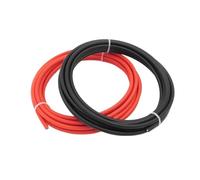 PV Cable PV1-F1 Set 3m Pair, Red Black Solar Panel Wire 2.5-16mm²(14-6AWG) UV Resistant For DC1500V System(14AWG 2.5mm2)