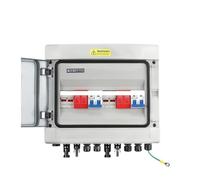 PV Combiner Box DC 500V 2 Input 2 Output Solar Photovoltaic With Surge