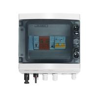 PV Combiner Box With Protection Solar Photovoltaic 1 Input 1 Out DC 600V Fuse MCB SPD Box IP65 1Pcs(32A DC MCB)