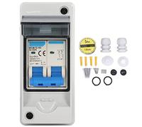 PV DC Circuit Breaker Kit, 1000V 32A 6KA IP65 DC Isolator Switch Solar Disconnect Switch Replacement for Household RV PV Solar Panel Grid Connected System