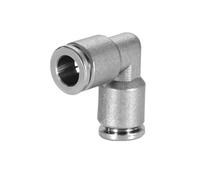 PV Elbow 4 6 8 10 12 14 16mm 1/4" 3/8" 1/2" Inch OD Tube Equal Pneumatic Quick Release Air Fitting 304 Stainless Push to Connect(16mm,SUS 304)