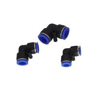 PV PVG Pneumatic Connector L-Shaped Plastic Hose 4mm 6mm 8mm 10mm 12mm 14mm Elbow Pipe Air Fitting Push in Quick(PVG12-8)