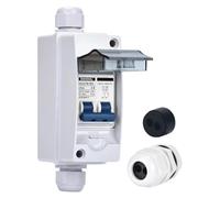 PV Solar Disconnect Switch, Photovoltaic Circuit I Solar Disconnect Switch Isolator Circuit Breaker with PV Combiner Box 16Amp 25Amp 32Amp 40Amp DC500V Outdoor/Household(DZ47Z DC500V,40A)