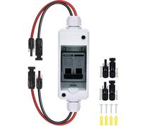 PV Solar Disconnect Switch, Photovoltaic Circuit I Solar Panel Disconnect Switch 30A /15Amp DC-AC 400V Circuit Breaker With IP65 Distribution Box Short Overload Protection(30A)