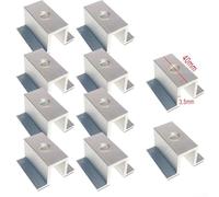 PV Solar Panel Middle Clamp 3 5MM Aluminum Alloy for Frame for Heights 2550MM, Provides Stable Fixing and Maintains Correct Module Orientation (40mm )