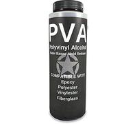 PVA Water Based Mold Release - Polyvinyl Alcohol Agent for Epoxy, Polyester, Vinyl Ester, Resin, Gel Coat, Polyurethane Foam, Silicone - Spray or Brush-On Film for Sculpture and DIY Projects - 8oz