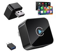 PVBCTCSID 2026 Upgraded Wireless CarPlay Adapter, Fast, Stable Connection for iPhone & Android, Compact Plug-and-Play Dongle for CarPlay & Android Auto