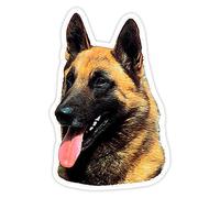 PVC 0130 Various Sizes Self Adhesive Decal Belgian Malinois Shepherd Dog Car Sticker Waterproof Auto Decors(1)