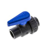 PVC 2-way Ball Valve Single Union Rp 1/2'' EPDM