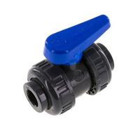 PVC 2-way Ball Valve True Union 16 mm Socket EPDM