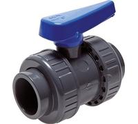 PVC 2-way Ball Valve True Union 75 mm Socket EPDM PE Ball Seal