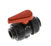 PVC 2-way Ball Valve True Union Rp 1/2'' EPDM