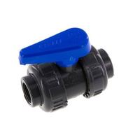 PVC 2-way Ball Valve True Union Rp 1/2'' EPDM