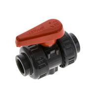 PVC 2-way Ball Valve True Union Rp 1/2'' FKM