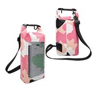 PVC 2L Backpack Screen Detachable Strap Stylish Top Roll Closure for Adventures Trekking Rafting Surfing Boating Water Sports