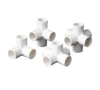 PVC 3456 Dimensional Internal Diameter 20mm,25mm,32mm Pipe Fittings Home Garden Irrigation Water Connectors DIY Tool(3 Way,Inside Diameter 32mm)