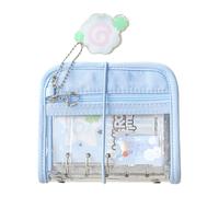 PVC 5 Ring Binder Notebook Refill Paper Hole Journal Planner PVC Ring Card Pocket Journal