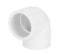 PVC 90 Degree Elbow Fish Tank Drain Pipe Connectors Aquarium Water Drainage Joints White Gray for Aquarium Industry (Inner Diameter 32mm)