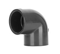 PVC 90 Degree Elbow Fish Tank Drain Pipe Connectors Aquarium Water Drainage Joints White Gray for Aquarium Industry (Inner Diameter: 50mm/1.96in)