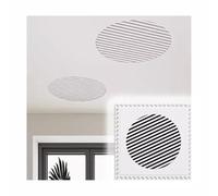 PVC Access Door Panel, Hidden Cover Plate with Filter Screen, DIY HVAC Vent Access Hatch for Home and Office, 40x40cm