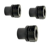 PVC Access Plug, Solvent Weld Waste Pipe, 32mm, Black, Pack of 3