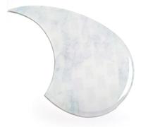 PVC Acoustic Scratch Protection Decorative, Acoustic Guitar Pickguard Self-Adhesive 6 Patterns Multicolor For Gibson Taylor Martin(White)