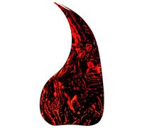 PVC Acoustic Scratch Protection Decorative, Gibson J45 Guitar Pickguard Water Drop Shape Self Adhesive Replacement Multicolor(Red-2)