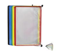 PVC and Metal Desktop Flip Display Folder, Catalog Display Rack with 10 Display Pockets File Organizer for Desk, for Storing and Displaying A4 Documents