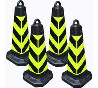 PVC and Rubber Traffic Cone | Multiple Sizes,4/8 Pcs, Traffic Road Parking: Control(4a,72x40x40cm)