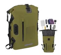 PVC Bag - 30L Floating Dry Bag Backpack with Shoulder Strap | Waterproof Dry and Breathable PVC Dry Bag with Wet Separation Hiking Drifting Must-Have (16.93 x 5, Army Green, see description, See