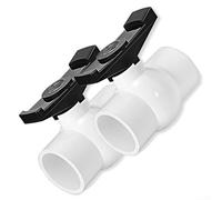 PVC Ball Valve 2 Inch 2 Pack, Full Flow Shut Off Valve 150PSI Heavy Duty Stop Valve with EPDM O-Ring for Irrigation Pool Water