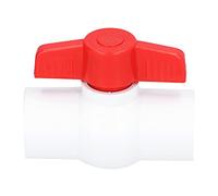 PVC Ball Valve ShutOff Valve with THandle, DN15, Plumbing Fittings - Easy Manual Control, Durable Lightweight Design, Ideal for Garden Irrigation (DN20)