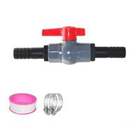 PVC Ball Valve with Hose Connector for Water Flow Control in Above-Ground For Pool Plumbing and Lawn Sprinkler Lines
