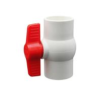 PVC Ball Valves Switch Screw Socket Plastic Water Supply Pipe DN20/25/32/40/50/63/Water Stop Valve Switches(DN15,Grey)