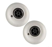 PVC Balloon Tire Wheels 296mm Wide for Beach Carts | Wide 180mm for tread width, fits beach carts, mud and grass ready, gray color, 10.5mm center hole
