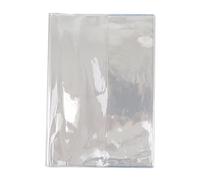 PVC Binder Cover Clear Scrapbook Cover Replacement Loose Leaf Planner Journal Notebook Book Sleeve Over Hard Zipper Paperback Textbook Binder for Book Lovers Adults