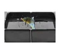 PVC Black Elevated Pool Foldable Water Tank for culture & Hydroponics Ideal Outdoor Sto Size 150 x 100 x 70 cm & Versatile Solut for& Shrimp Farming.