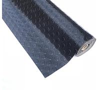 PVC Black Flooring Roll 2.5mm Thick 1m Wide Coins - 3m