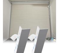 PVC Blackout Light Blocking Strips for Windows Cuttable DIY Gap Blocker for Bedroom & Bathroom Privacy 2 Pcs Grey L 220cm Perfect for Roller Blinds