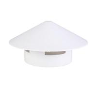 PVC Breathable Caps Chimney Hoods Caps for 110mm Pipe Ventilation and Weather Resistance Chimney Rain