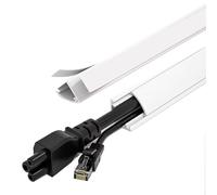 PVC Cable Concealer Hider, 39.5in Cord Protector Extension Cable Management, Electric Wire Slot for Wall or Floor