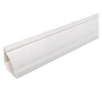 PVC Cable Cover | Multicolor 25x25mm 2x1m Home Office Desk TV Cabinet Conference Room Table(White)