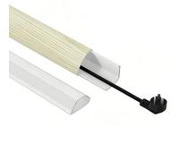 PVC Cable Protector Floor Cover, Self-Adhesive Cord Hider for Home & Office - Durable Extension Cord Management (Color 5, 1x1.7cm/0.4x0.7in)