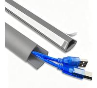 PVC Cable Protector Floor Cover, Self-Adhesive Cord Hider for Home, Office & Public Spaces, 4 Colors Available, 0.5x1.2cm/0.2x0.5in, Tidy Up Cords & Ensure Safety