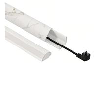 PVC Cable Protector Floor Cover, Self-Adhesive Cord Hider for Office & Home, Extension Cord Management, 10 Colors Available, 0.5x1.2cm (0.2x0.5in)