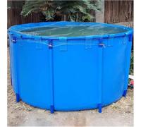 Pvc Canvas Fish Pond Portable Durable Above Ground Round Pool Canvas Fish Pond With Flexible Pvc Liner Frame Ideal For Baptism Holding Tank Aquatic Rescue Shelter,A,1.2 * 06m