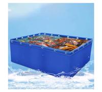 PVC Canvas Outdoor Aquarium Pond for Koi Fish and Turtles, Temporary Holding Tank with Drain Valve for Saltwater Fish and Water Storage