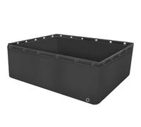 PVC Canvas Pool for Aquariums, Ponds & Gardens - Durable Above Ground Fish Pond with Drain Valve for Koi Breeding and Water Storage